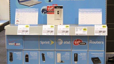 Best Buy Mobile Broadband Endcap 