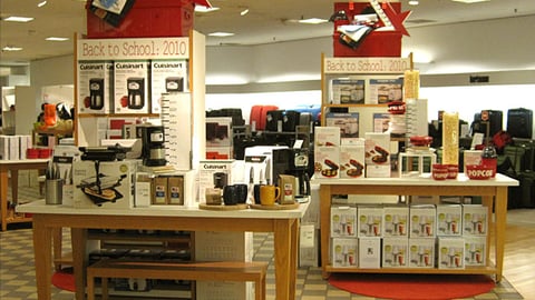 Macy's Back-to-School Housewares Displays