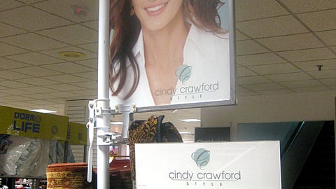 Cindy Crawford Style Shelf Signs