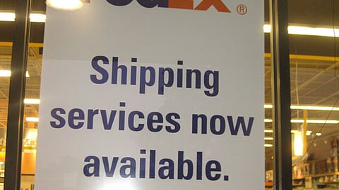 OfficeMax FedEx Window Poster