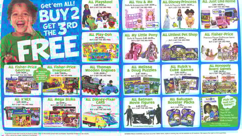 Toys "R" Us 'Get the 3rd Free' Feature