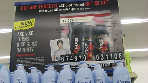 Kmart Axe Vice Endcap Header
