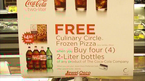 Coca-Cola Jewel-Osco Incentive Pole Topper