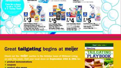 Meijer Lysol/Tailgating Event Feature