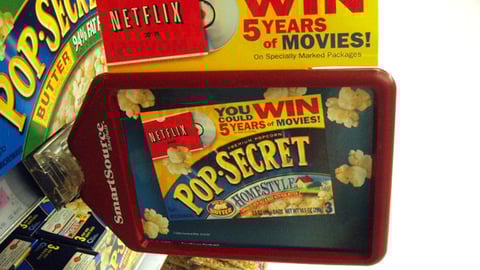 Pop Secret Shelf Talker