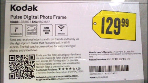 Best Buy Kodak Fact Tag