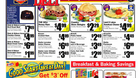 Tops Markets Kraft 'Good Start' Feature