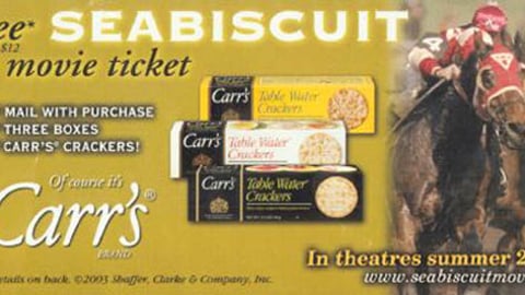 Carr's 'Seabiscuit' Take-One