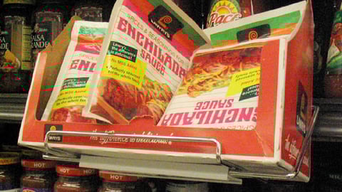 Lawry's Sauce Mix Shelf Display