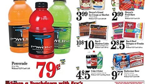 Fry's Food 'Score a Touchdown' Feature