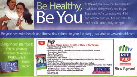 Rite Aid/P&G 'Free Workout DVD' Feature
