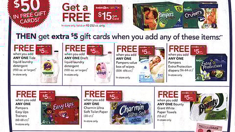 Toys "R" Us P&G Incentive Feature