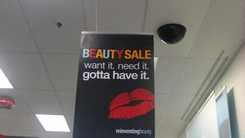 CVS Beauty Sale Ceiling Banner