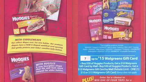 Walgreens/Huggies Sweeps Feature