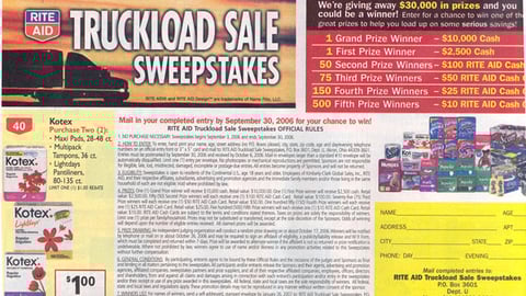 Rite Aid/KImberly-Clark Truck Sweeps Feature