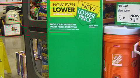 Home Depot 'Lower Prices' Pole Wrap