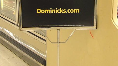 Dominick's 'Just For U' Incentive Stanchion Sign
