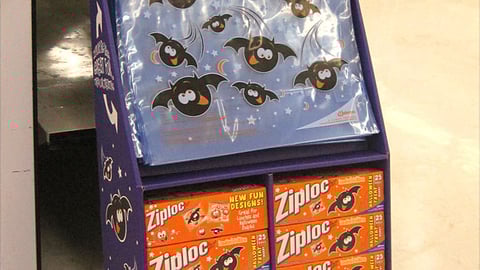 Ziploc 'Spooky Fun' Floorstand