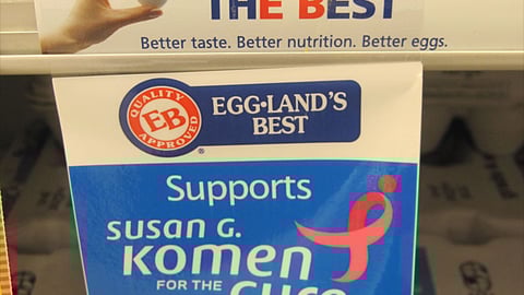 Eggland's Best 'Pink' Shelf Tag