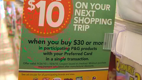 Jewel-Osco P&G Incentive Shelf Talker