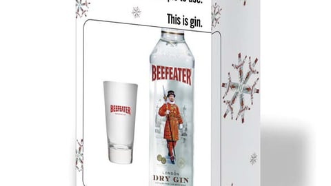 Beefeater's Glass Holiday Promo Packaging