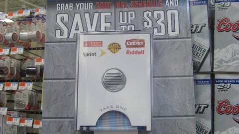 Coors Light NFL Rebate Case Card