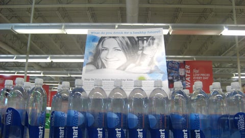 Smart Water 'Action for Healthy Kids' Sign