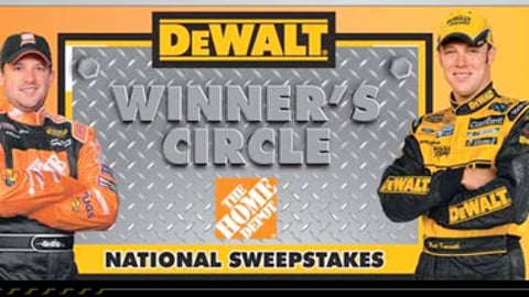 Home Depot/Dewalt NASCAR Sweeps Online Ad
