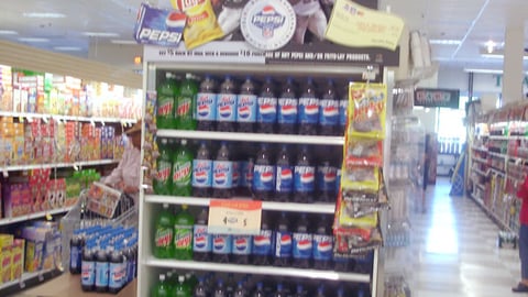 Pepsi 'Halfback' Endcap Header