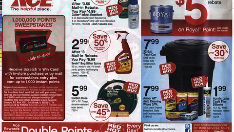 Ace Hardware '1,000,000 Points' Feature