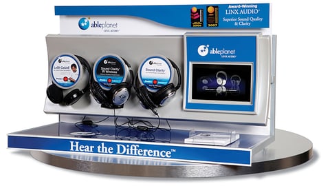 Able Planet Headphone Testing Countertop Display