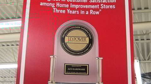 Ace Hardware 'Customer Satisfaction' Ceiling Sign