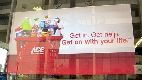 Ace Hardware 'Get on with Your Life' Window Poster