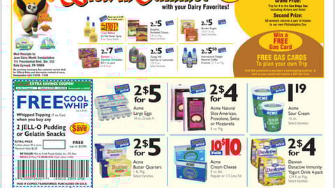 Acme Dairy Month Sweeps Feature