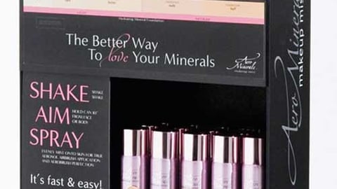 Aero Minerale Makeup Mist Lenticular Display