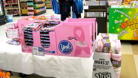 Albertsons Pink Product Display