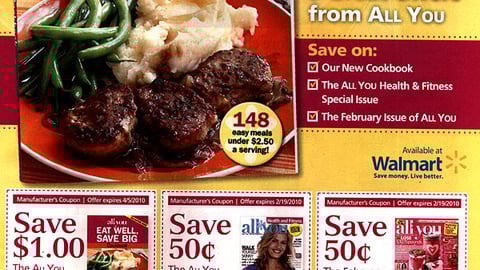 'All You' Cookbook Ad