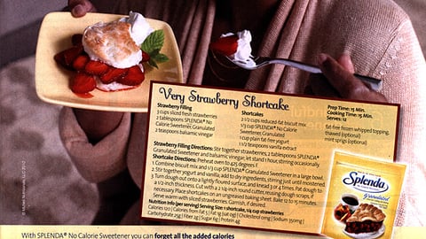 Splenda Recipe Ad