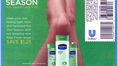 Vaseline 'Skin Season' FSI