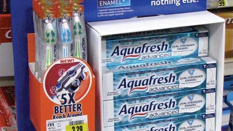 Aquafresh Toothpaste Floorstand