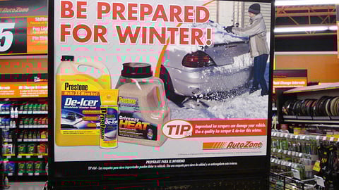 AutoZone De-Icer Header