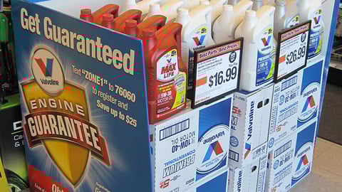 Valvoline 'Engine Guarantee' AutoZone Floorstand