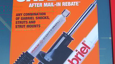 Gabriel AutoZone Window Poster