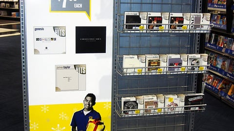 Best Buy CD Holiday Endcap