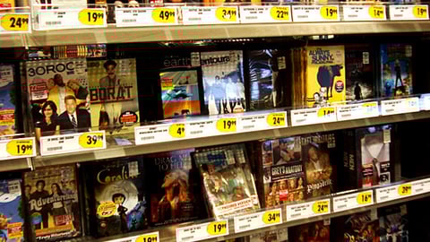 Best Buy 'New Releases' DVD Holiday Display