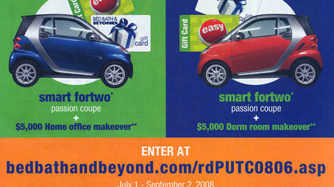 Bed Bath & Beyond 'Shop Smart for College' Print Ad