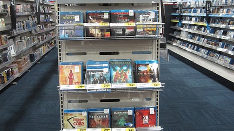 Best Buy Horror Blu-ray Disc Endcap
