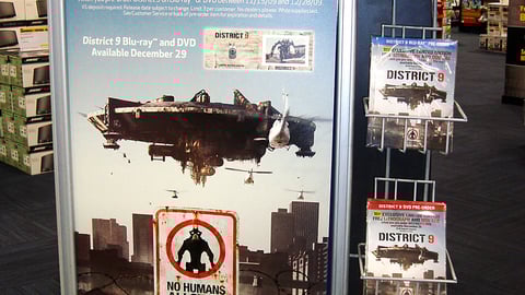 "District 9" Blu-ray Sign