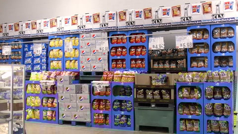 BJ's PepsiCo Super Bowl Wall Merchandising