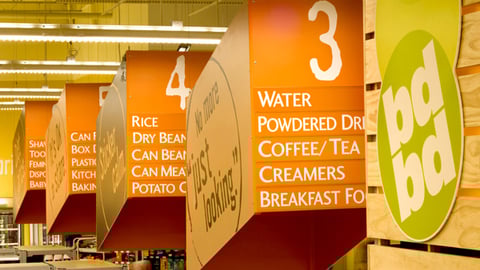 Bottom Dollar Aisle Markers